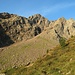 Auf dem Weg zum Lago di Morghirolo mit Blick auf die zu überschreitenden Spitzen