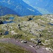 Tiefblick vom Grat zu den Fessis-Seeli