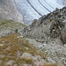 Tiefblick aus dem Mini-Sattel auf den begangenen Abschnitt...