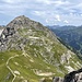 Blich zurück auf den Mindelheimer Klettersteig und den 3. Gipfel