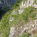 Hier ist der Pfad/Steig erodiert