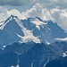 a sx il Piz Zupò poi il Bernina poi lo Scerscen e a dx il Piz Roseg