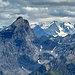 in primo piano il Piz d'Ela sullo sfondo da sx Piz Cambrena,Piz Palù,Bellavista,Piz Zupò,Piz Bernina,Scerscen,Piz Roseg