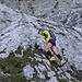 Gutmutiges Gelände leitet nach ca. 150m Querung nach oben (Foto: M.F.)