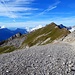 Der namenslose(?) Gipfel des Laubergrats. Es war ein prächtiger Spätsommertag mit interessanter Bewölkung.
