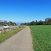 hier bin ich bereits auf der autofreien Nebenstrasse, neben der Autobahn, hinunter nach Goldach
