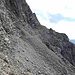 Der letzte Geländeabschnitt vom zweiten Geländeabsatz der Kreuzspitze zur Kreuzkarscharte