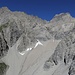 Blick hinüber zu Bergsteigern in der Gasillschlucht