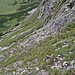 Rückblick nach Querung unterhalb des Felswändchens.