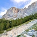 Am Zustieg zum Klettersteig. 