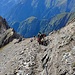 Wieder im Abstieg zur Sajathütte auf gleichem Weg.