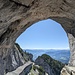 Ausblick aus der Höhle.