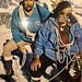 Ulrich Inderbinen (1900 - 2004, rechts) aus Zermatt bestieg das Matterhorn 371 Mal, letztmals 1990. Er sagte: "Ich lebe so, wie ich einen Berg besteige: Mein Laufrythmus ist langsam und bedächtig, aber gleichmässig und zielstrebig."
