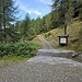 Parcheggio Alpe Mara Q1800, si prosegue attraversando il ruscello