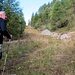 La sterrata diventa sentiero