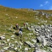 La ripida salita verso la cresta