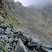 Schnell ist ein Wanderweg erreicht, der uns nun linkswärts zum Buco di Viso brachte.