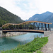 Blick zum Verbindungskanal zwischen kleinem Plansee und Plansee.