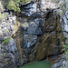 Blick zum obersten, trockenen Stuibenfall.
