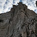 Erster Turm von der Grundübelscharte. Habe ich links umgangen, kann aber schwieriger auch überklettert werden.
