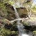 der schöne Wasserfall, den wir oberhalb queren, um zum Jägerhüttli zu gelangen
