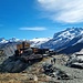 Ankunft auf der an einer Geländekante gelegenen, privaten Gandegghütte