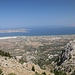 Tiefblick: unten Zia, links Pserimos, hinten rechts die Türkei