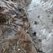 Beginn des Felsaufstiegs vom Gornergletscher
