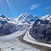 Mächtiger Grenzgletscher in Bildmitte