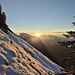 Mein Sonnenaufgang, etwas unter dem Plättlispitz