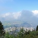 die Aussicht ist eher schlecht als recht.