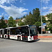 Unterwegs in Freiburg (Fribourg) - Wagen 564 (Mercedes-Benz O 530 Citaro C2) im Kreisverkehr bei Charmettes.