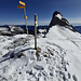 Frühwinterlicher Touch auf dem Pas de Chaudin: rechts darüber die Rochers de Chaudin, in der Mitte dahinter der Chambairy, nach links L'Alamont, Le Grammont und La Grande Jumelle