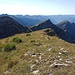 da sinistra a destra il pizzo di Cortefreddo, dei Quattro Pilastri e il Monte Larone