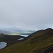 Rückblick auf Coomlougha Lough und Lough Eighter