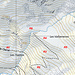 Position des 6 ruines se trouvant dans la région du pâturage des Vatseneires. 