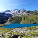 Le long de l'ancien bisse de Chervex, lac de Cleuson.