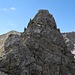Diesen Turm muss man abklettern zwischen Hinterer und Vorderer Steinkarspitze.