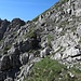 Hoch zum Grat zwischen Wetterkreuz und Knittelkarkopf