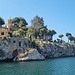 Felsiges Ufer bei der Villa Igiea in Palermo
