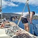 Bereitmachen zum Anlegen in Lipari
