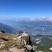 im Gipfelbereich - Blick ins untere Wallis ...