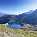 Blick zum Illsee - und zum vorgestern erreichten Schwarzhorn