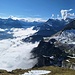 Logenplatzblick gen S, wo die Wolken zu brodeln beginnen....