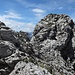 Plattige Abkletterstelle