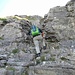 Superamento della fascia rocciosa prima della cima.