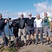 Foto di gruppo sulla cima, da sinistra: Paolo, Giorgio, Giordano, Gimmy, Roberto, Angelo, Imerio.