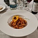 <b>Fusilli con salsa all'amatriciana.</b>