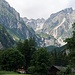 A l'entrée de Praz-de-Fort, vue sur la vallée qui monte vers Saleinaz