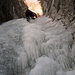 Die erste Wasserfallstufe, bei perfekten Eisbedingungen.